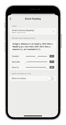 仿生阅读设置