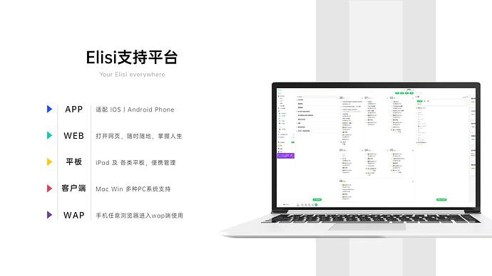电脑样机产品介绍列表5项PPT内容页