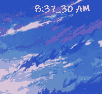 Pop-up Time托盘浮窗（位于上时）