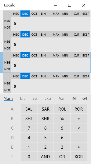 Localc - 一款面向程序开发和调试的计算器[Windows] 2